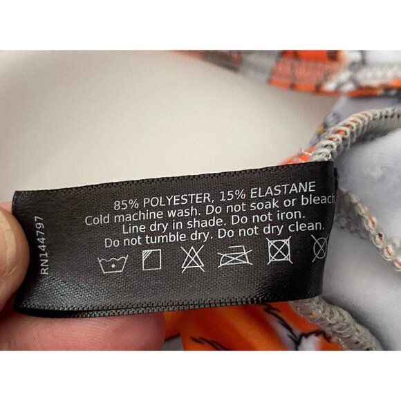 BlackMilk Overalls Fox and Mushroom Gray‎ Orange Rare Sz Small Vintage Australia - Picture 16 of 16